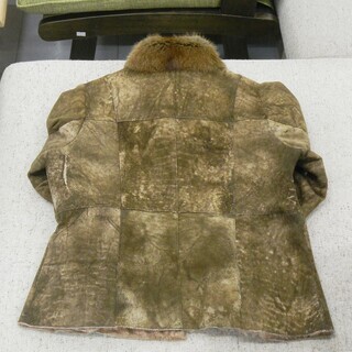 毛皮コート ラビット 高級 暖かい ブラウン系 苫小牧西店の画像