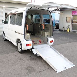 車検２年付 アトレーワゴン 24年式 13.4万km 福祉車両 ４ＷＤ ＩＣターボ スローパー 修復歴無し 全国名変無料 乗出し価格表示の画像