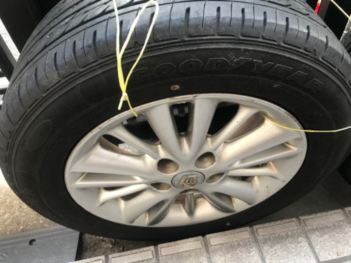 タイヤホイールセット　GOODYEAR GT-Eco-Stage 215/60/R16 2本　2016年製　純正ホイール、ナット付　車