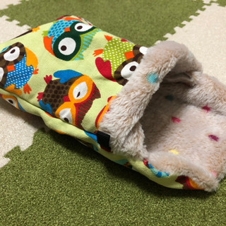 【新品】小動物用　冬用寝袋　もこもこハウス♪