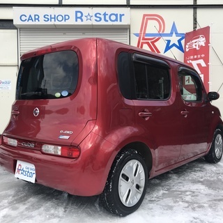 【売約済み】札幌発◆H21 日産 キューブ 15X 切替４WD☆車検新規2年付☆プッシュスタート☆エンジンスターター☆外装綺麗◆試乗可能◆早い者勝ち！！の画像