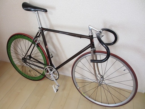 【取引完了】Shimazakiのフレーム　NJS　競輪　ピスト　シングル（おまけ付き）