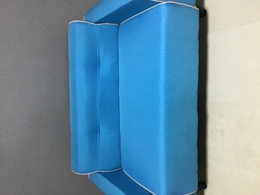 新品！ 2人掛け ローソファ ブルー