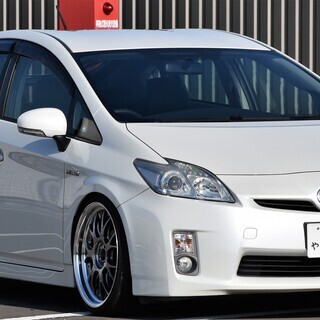 ■トヨタ■プリウス■車検.令和3年6月■即乗り！■新品車高調■キャンバーボルト、プレート■修復歴無し■仕入れ時業オク評価4点■の画像