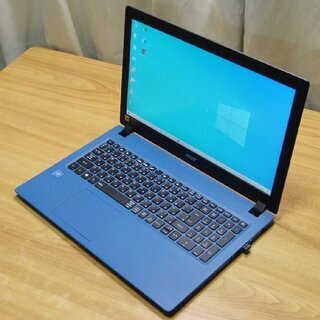 お取引中です 新品同様！acer Aspire 3 ストンブルー 15.6インチノートPC テンキー付 Win10 Home Office 2019 pro搭載 Celeron N4000 メモリー4GB 256GB M.2 SSD ワイヤレスマウス付 送料無料 