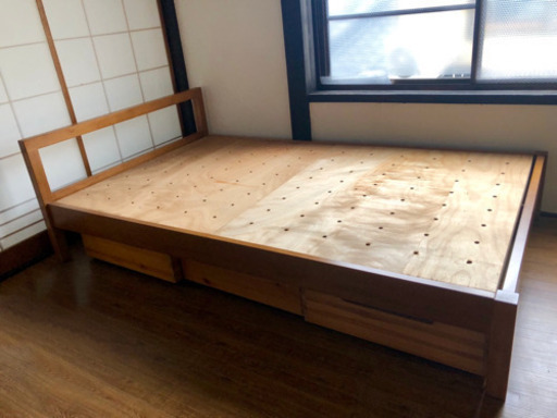【受け渡し予定者確定】無印良品セミダブルベッド