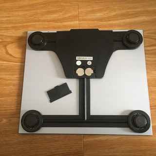 体重計・【2/29(土)まで！】体脂肪計　ブラック　ガラス製　動作確認済の画像