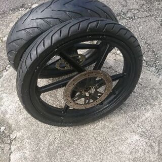 ホンダ NS1 前後ホイールセット (純正サイズタイヤ付き)
