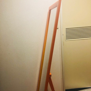 受け渡し決定しています 全身鏡 オレンジ色