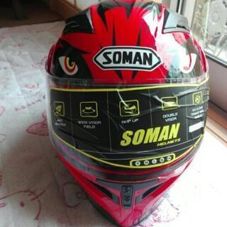 取引可能です😄新品未使用🏁フルフェイスヘルメット　ダブルシールド...