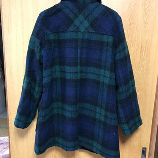 チェック柄軽量コートの画像