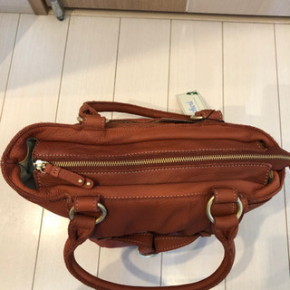 新品 柔らかい牛革 洗い加工 トートバッグ ハンドバッグの画像