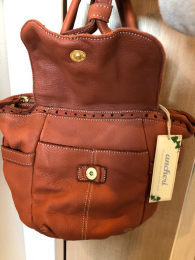 新品 柔らかい牛革 洗い加工 トートバッグ ハンドバッグ