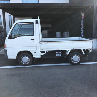 コミコミ7.8万円!平成10年式 スバル サンバートラック 17.3万キロ 車検令和3年7月 ホワイト の画像