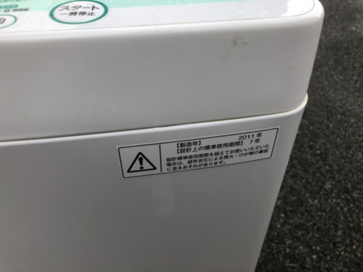 TOSHIBA 2011年製　5kg洗い洗濯機　美品
