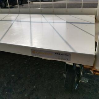 引き取り歓迎★chunichi カゴ台車 ロールボックス 折りたたみ可 ロック付きキャスターの画像