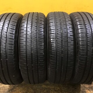 DUNLOP ENASAVE EC204 195/65R15 15インチ 夏タイヤ 4本 2019年製 バリ溝 プリウス セレナ ヴォクシー等 (TA156) クレジットカード QR決済可能