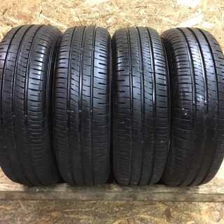 DUNLOP ENASAVE EC204 185/65R15 15インチ スタッドレス 4本 2018年製 バリ溝 ティーダ ノート デミオ等　(TF209) クレジットカード QR決済可能