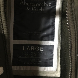 １２５０円アバクロ　男性用　前あきトレナーの画像