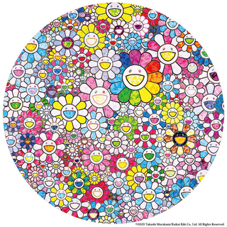 村上隆♪ポスター♪HAPPY×1兆回：Flower♪Kaikai...