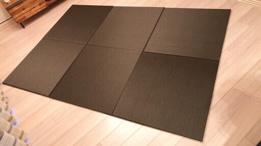 【ユニット畳】6枚セット こげ茶 - 5000円！（相場の半額以下）