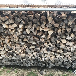 薪ストーブ 薪割済広葉樹MIX薪 1棚 乾燥済今すぐ使用可②