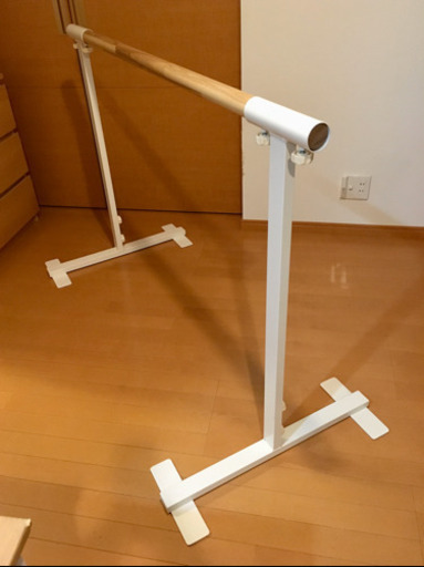 商談成立☆引き取り限定☆美品☆Martyバレエバー☆リノリウム2m付き