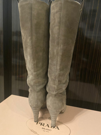 3連フェラガモ履きやすさ抜群◎ロングブーツ24.5cm