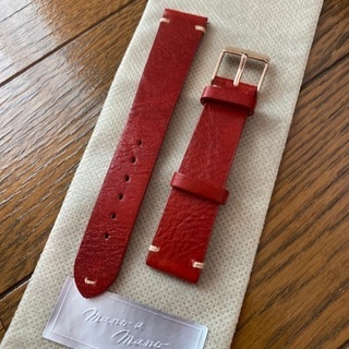 カシス CASSIS 腕時計ベルト グルノーブル 18mm レッド