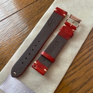 カシス CASSIS 腕時計ベルト グルノーブル 18mm レッドの画像