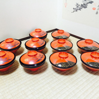 輪島塗 吸物椀 懐石道具 蓋付き 5セット×2
