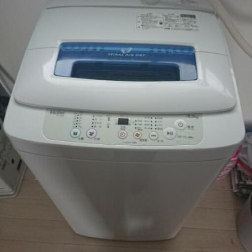 取引中【3/5～3/10迄に取りに来て頂ける方】高濃度洗浄機能搭載 ハイアール全自動洗濯機4.2kg JW-K42M