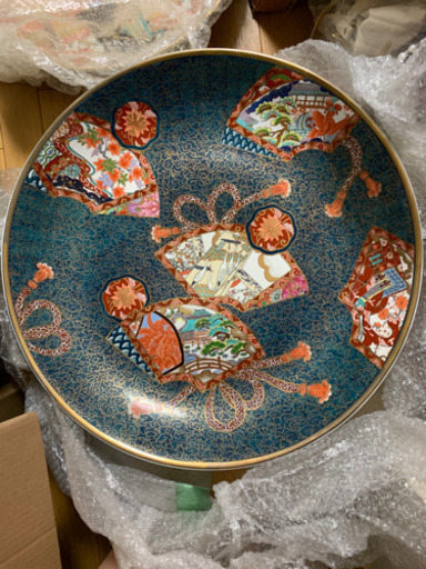 特大　飾り絵皿（勝右衛門作）