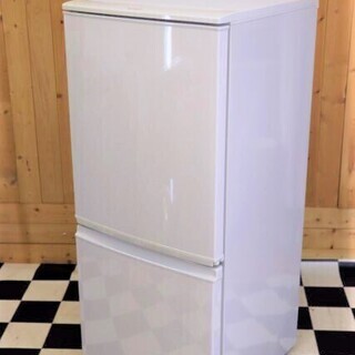 配達込み 冷蔵庫 SHARP SJ-D14A-W 2015年製 137L 2ドア どっちでもドア