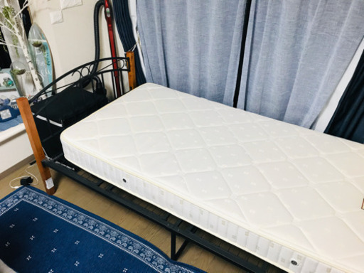 【超美品】ニトリ製 シングルベッド マットレス付き