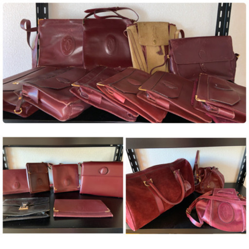 Cartier カルティエ バッグ ボルドー  19点 セット まとめ ジャンク