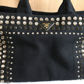 プPRADA） カナパ スタッズ ビジュー 2way ハンド シ...