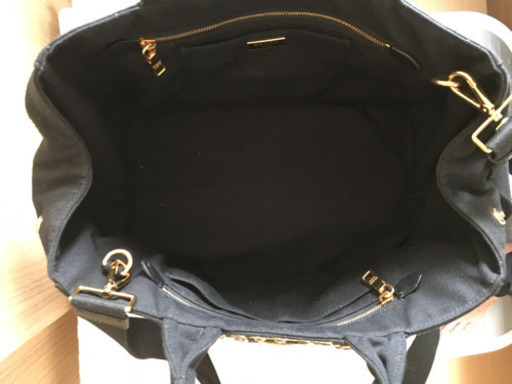 プPRADA） カナパ スタッズ ビジュー 2way ハンド ショルダー トート バッグ