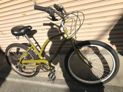 整備済中古自転車 five  card ビーチクルーザー 6段ギア