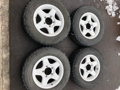 [値下げ]JA11 ジムニー　ブラットレー　5.5J  +22　195/R16 6P.R トーヨートランパス　マッドタイヤ