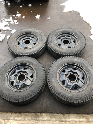 [値下げ]JA11 ジムニー　スタッドレス　バリ目　185/85R16 LT ダンロップウインターマックス