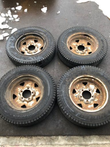 [値下げ]JA11 ジムニー　スタッドレス　バリ目　185/85R16 LT ダンロップウインターマックス