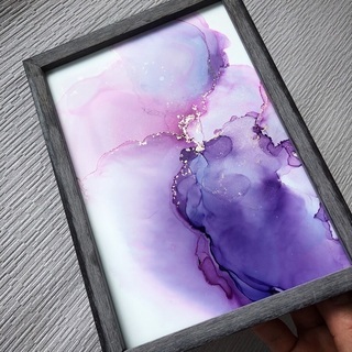 アルコールインクアート体験ワークショップの画像
