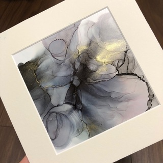 アルコールインクアート体験ワークショップの画像