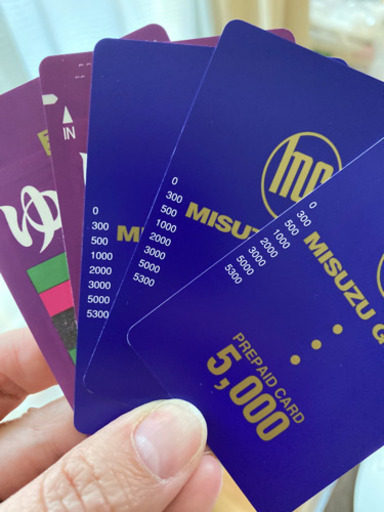 ☆値下げ☆ミスズゴルフ　☆お譲り先決定☆プリペイドカード　1枚5000円が3枚　2000円が2枚