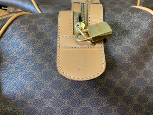 セリーヌ　CELINE ボストンバック　マカダム柄