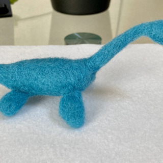 羊毛フェルト　プレシオサウルス（小）の画像