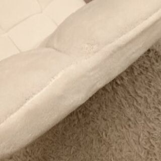 座椅子 リビングチェア イス リクライニング ホワイトの画像