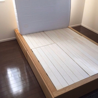 値下げ！　無印良品　セミダブル　ベット　マットレスなしの画像