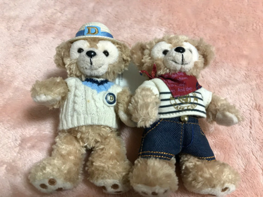ダッフィー ぬいぐるみバッジ　2つセット